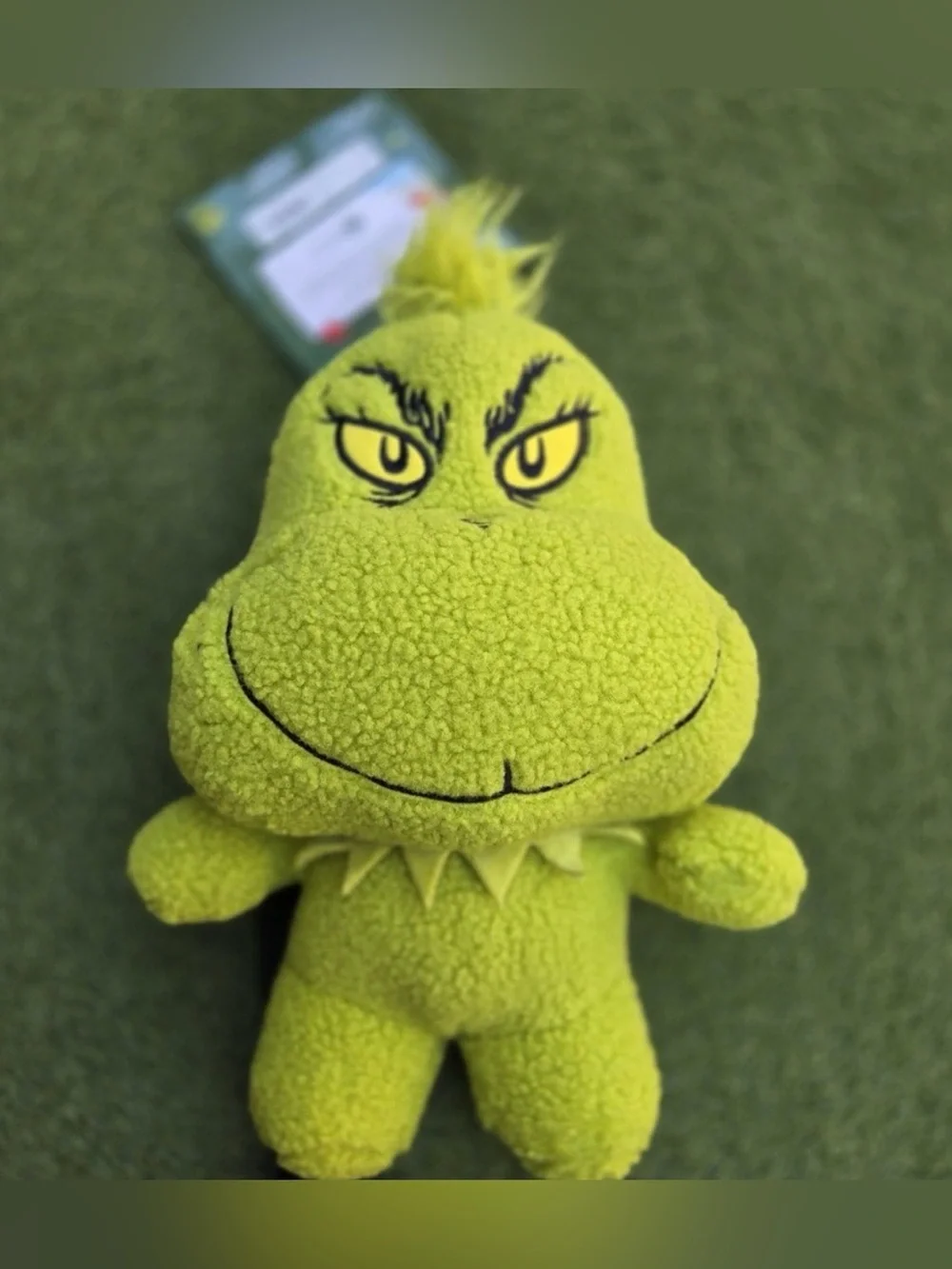The Grinch Dr Seuss Plush Backpack Bag Green Christmas Holiday Kids Novelty